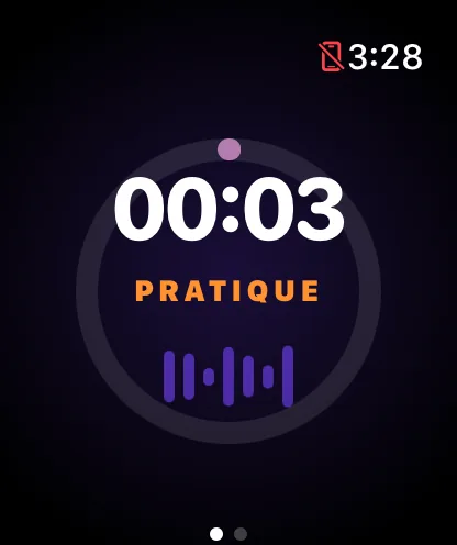 TempoFix sur Apple Watch