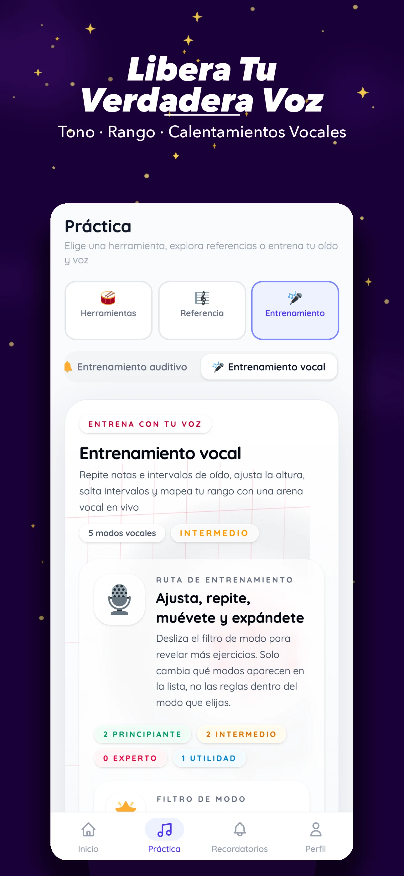 Entrenamiento vocal